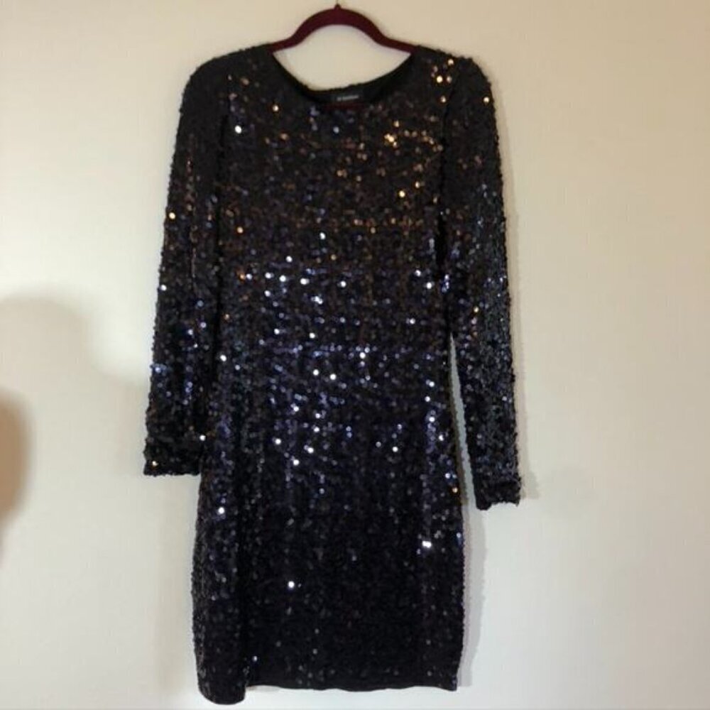 Le Chateau Sequin Jersey Mini Dress - Size Small - Picture 3 of 8